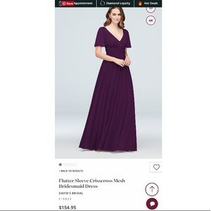 David’s Bridal bridesmaid dress size 16